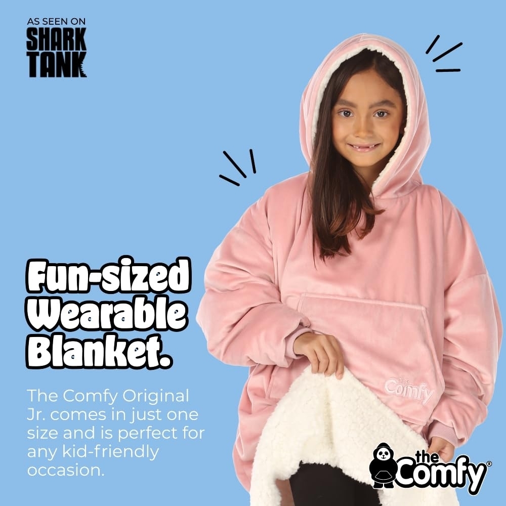 Kids Pink Wearable Blanket